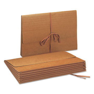 Smead® Redrope Expanding Wallets With Cloth-tie, 5.25" Expansion, 1 Section, Legal Size, Redrope freeshipping - TVN Wholesale